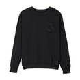 thumbnail image 1 of FAIWAD Womens Sweatshirt Solid Color Long Sleeve Crew Neck Pullover Casual Basic Fall Winter Tops with Pockets, 1 of 7