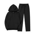 thumbnail image 1 of FAIWAD Womens Sweatsuit Oversized Drawstring Hoodies and Sweapants Casual Athletic Plus Size 2 Piece Sets, 1 of 4