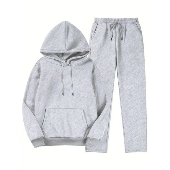 FAIWAD Womens Sweatsuit Oversized Drawstring Hoodies and Sweapants Casual Athletic Plus Size 2 Piece Sets