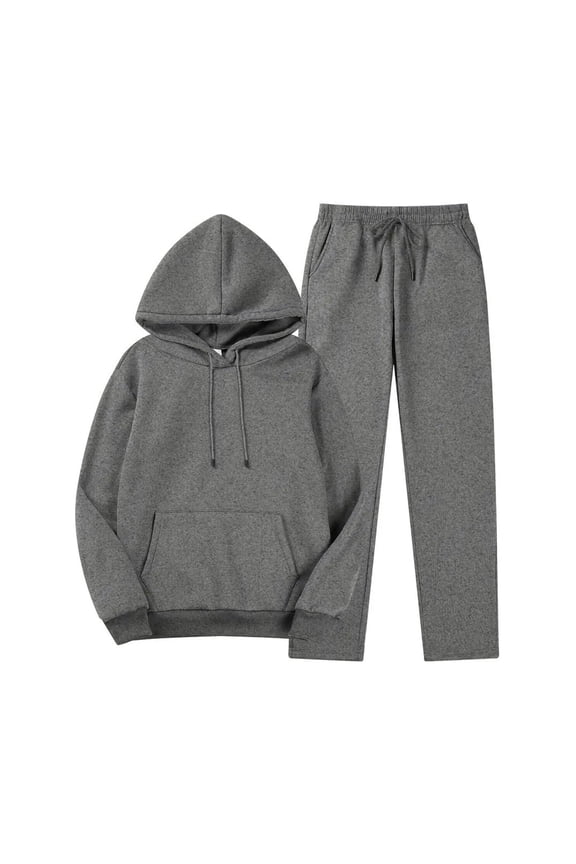 Womens Sweatsuit Oversized Drawstring Hoodies and Sweapants Casual Athletic Plus Size 2 Piece Sets