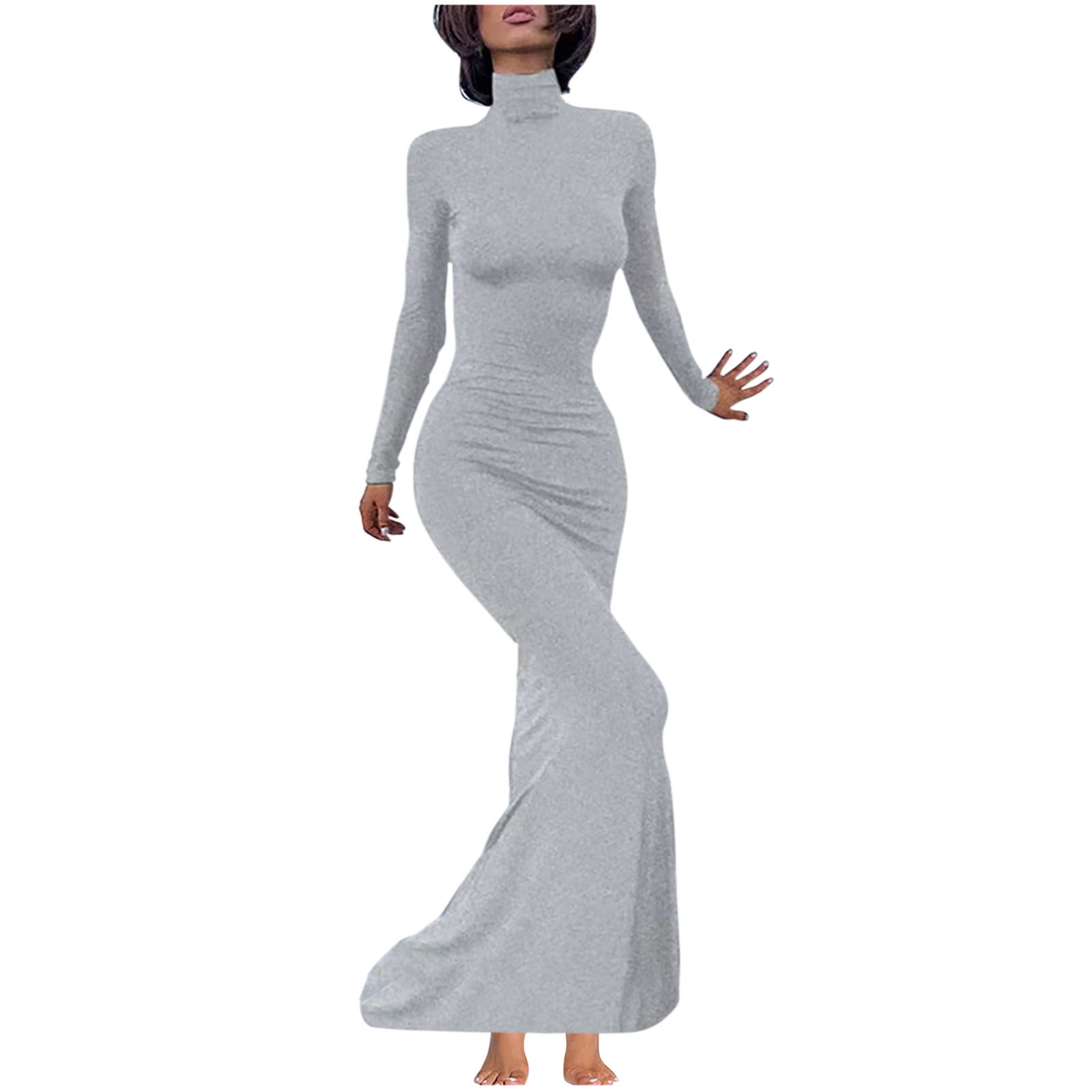 chinese dress ladies The Turtleneck Dress in Black – Sold Out NYC main image 0