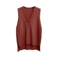 thumbnail image 1 of FAIWAD Womens V Neck Sweaters Vest Sleeveless Solid Color Pullover Fall Casual Knitted Tank Tops, 1 of 5
