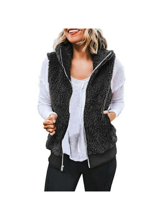 Plus size vests outerwear best sale