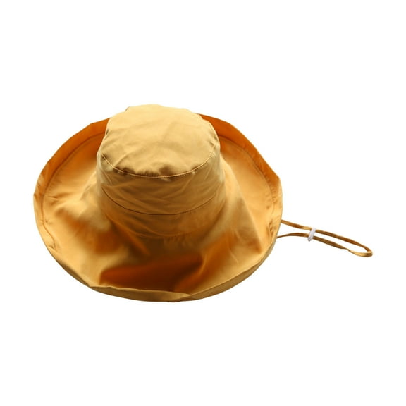 FAIWAD Womens Wide Brim Bucket Hat Summer Beach Sun Hat Girls Adjustable Foldable Brim Beach Caps