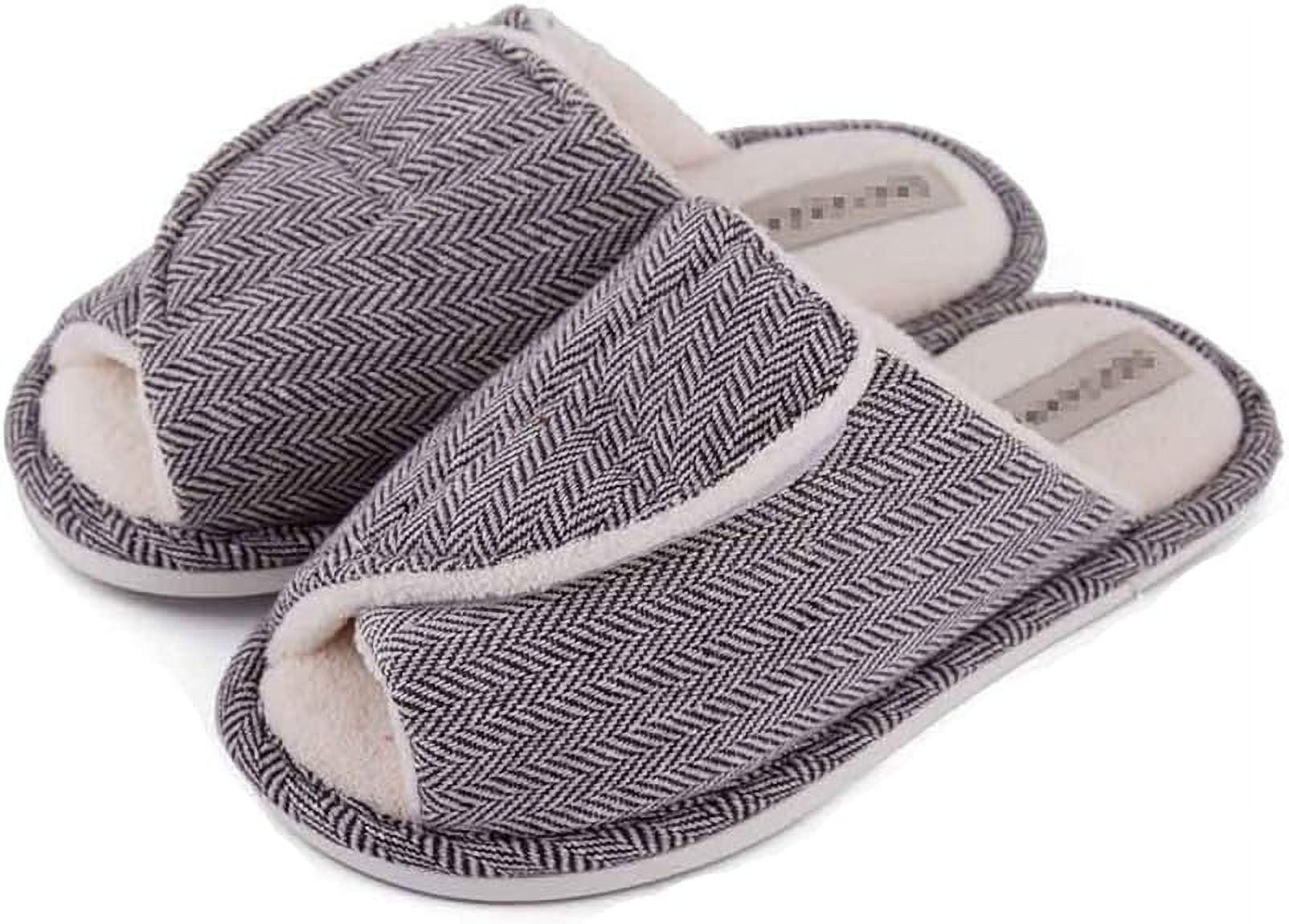 womens velcro slippers swollen feet