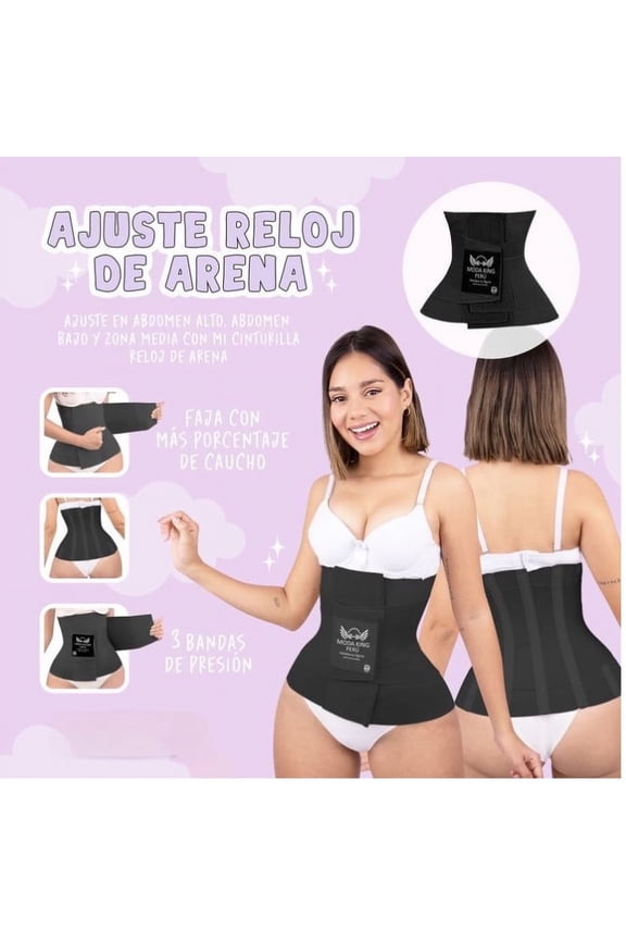 FAJAS MODA KING PERU Cinturilla Reloj de Arena Girdle Hourglass Body Shaper Waist Trainer