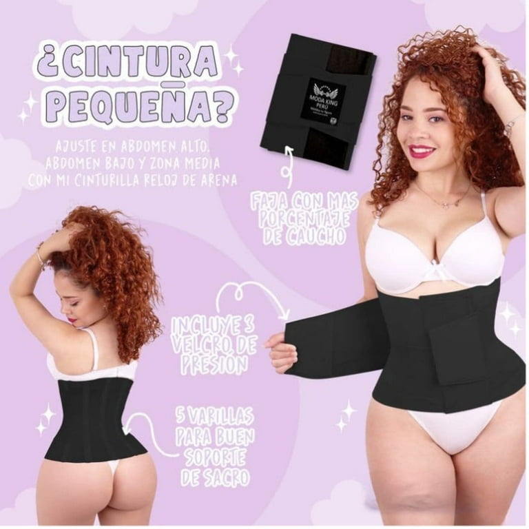 FAJAS MODA KING PERU Cinturilla Reloj de Arena Girdle Hourglass Body Shaper Waist Trainer