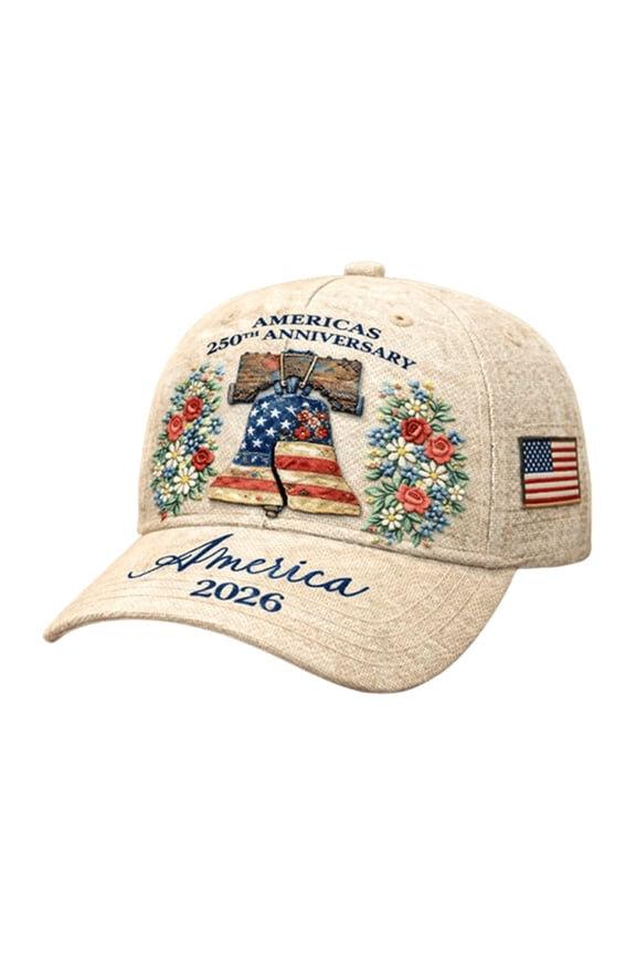 250 Anniversary Usa Hat, 250 Anniversary Cap, 1776 - 2026 Hat,Floral American Flag Baseball Cap