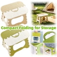 thumbnail image 1 of FAJHHA Step Stool, Portable Folding Step Stool, Space Saving Small Stool for Home, Office & Outdoor Camping, Compact Plastic Foldable Stool, Lightweight Carry Stool, Green, 1 of 7