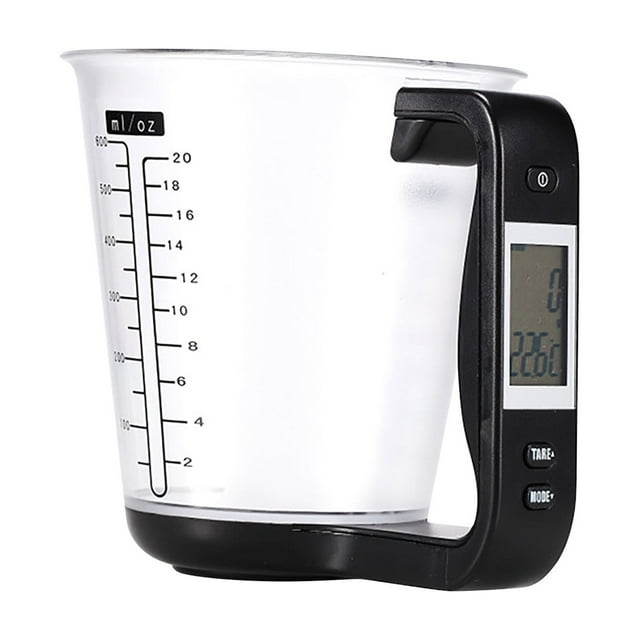 Rkxzt Pyrex Measuring Cup Set Multifunctional Kitchen Measuring Cup Scale Electronic Scale Gram Scale Essential Kitchen Tools Spout Multiple Measurement Scales Clear