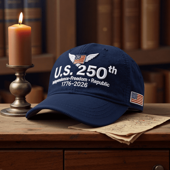 FAJHHA United States 250th Anniversary Patriotic Hat, Adjustable Classic Vintage Cap for Adults, Great Holiday Gift Idea for Father’s Day, Veterans, and Family Events | D, Deep Blue