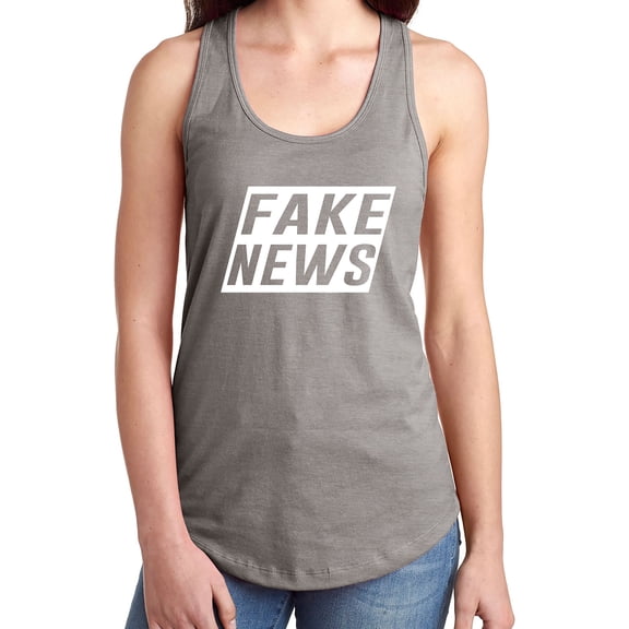 FAKE NEWS Racerback Tank