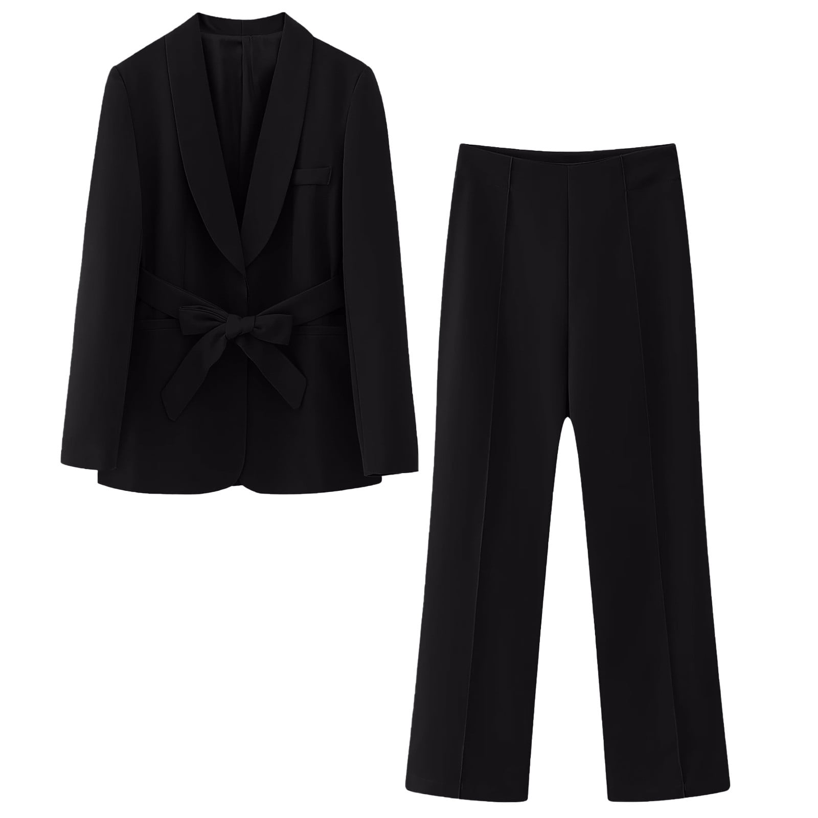 Women's Business Suit Two-Piece with Blazer Outfit