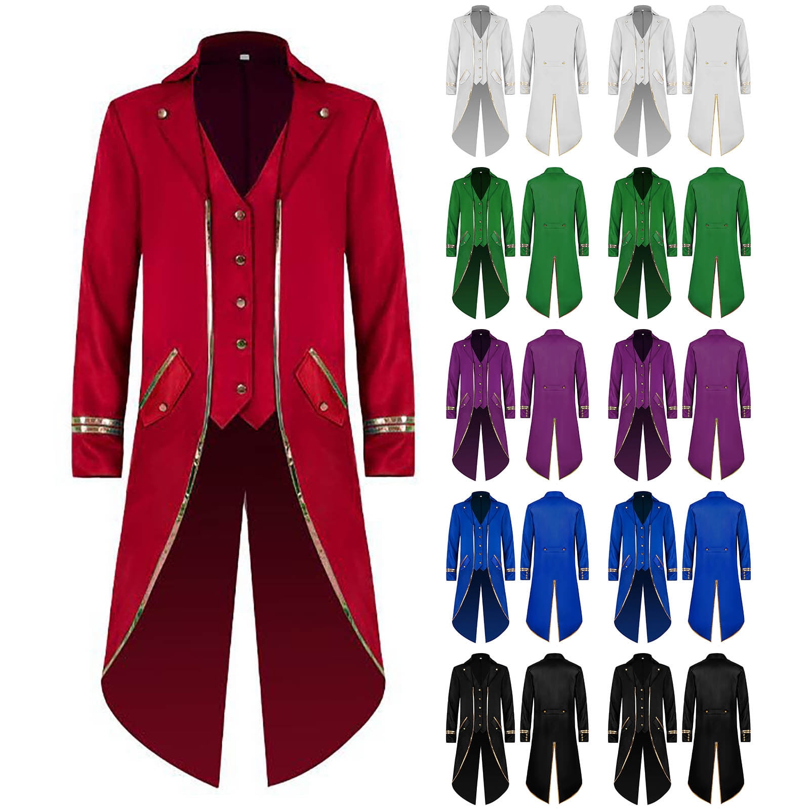 FAKKDUK Gothic Coats For Men Sale Clearance Steampunk Jacket Vintage mens-gothic-outfits-gothic-jackets-for-men-gothic-coats-for-men-mens