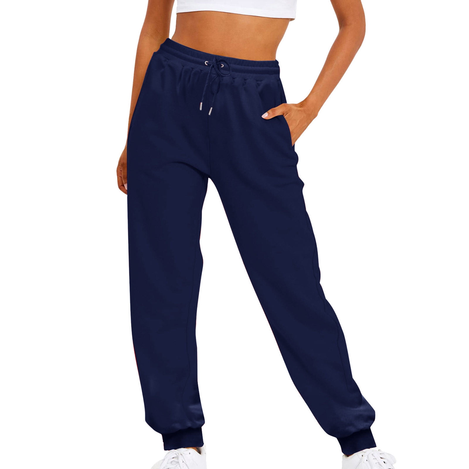 Women's Super Baggy Sweatpants - Double Waist Barrel Leg Casual Pants, Loose Fit Streetwear Joggers
