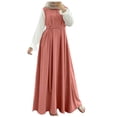 thumbnail image 1 of FAKKDUK Muslim Dresses for Women Long Dress Women Abaya Dress Islamic National Robe Women Muslim Outfit Abayas Maxi Dress for Women,M, 1 of 8