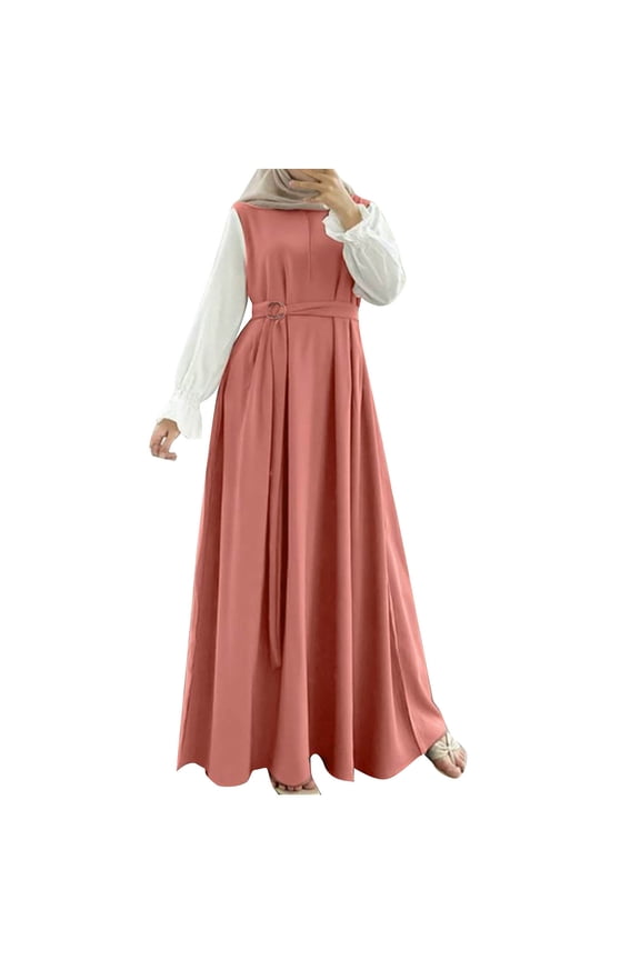 Muslim Dresses for Women Long Dress Women Abaya Dress Islamic National Robe Women Muslim Outfit Abayas Maxi Dress for Women,XXL
