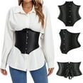 thumbnail image 1 of FAKKDUK Plus Size Corsets For Women, Corset Tops, Bustier Tops for Women, Sexy Boned Top, Bustier Lingerie For Halloween Costume Dress Gothic Shapewear Sexy Underwear, Black&S, 1 of 8