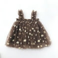 thumbnail image 1 of FAKKDUK Toddler Kids Girls Sleeveless Layered Tulle Tutu Dress Party Princess Strap Dresses Sundress Kid Clothes Summer Dress for Little Girls A-line Lace Floral Girl Dress,2 Years&Coffee, 1 of 3