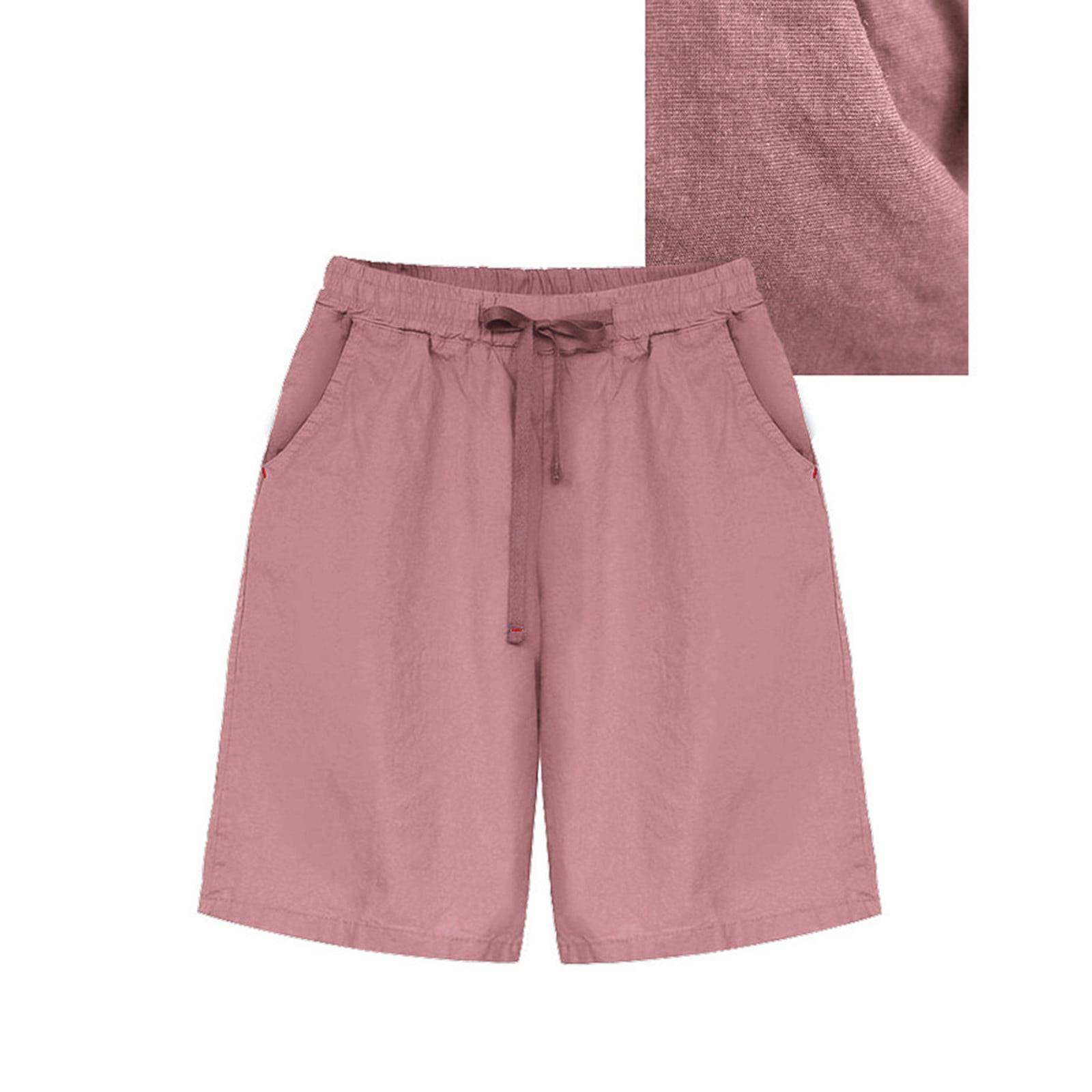 FAKKDUK Women's Bermuda Shorts High Waist Women Summer Shorts with