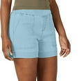 thumbnail image 1 of FAKKDUK Womens Shorts Casual Stretch Twill High Waist Bermuda Shorts with Pockets Loose Fit Comfy Summer Lounge Chino Short Womens Cute Dressy Beach Hot Shorts, XXXXL&Blue, 1 of 7