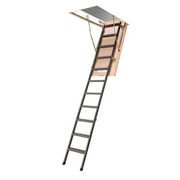 FAKRO LMS - 30x54-7'11'' - 10'1'' Insulated Metal Attic Ladder
