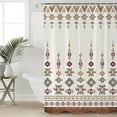 thumbnail image 1 of FAKULI Shower Curtain, Retro Southwest Stall Shower Curtains for Bathroom/Bathtub, Geometric Abstract Bohemia Native Tribal Waterproof Fabric Shower Curtain Set with 12 Hooks, 66" x 72", 1 of 7