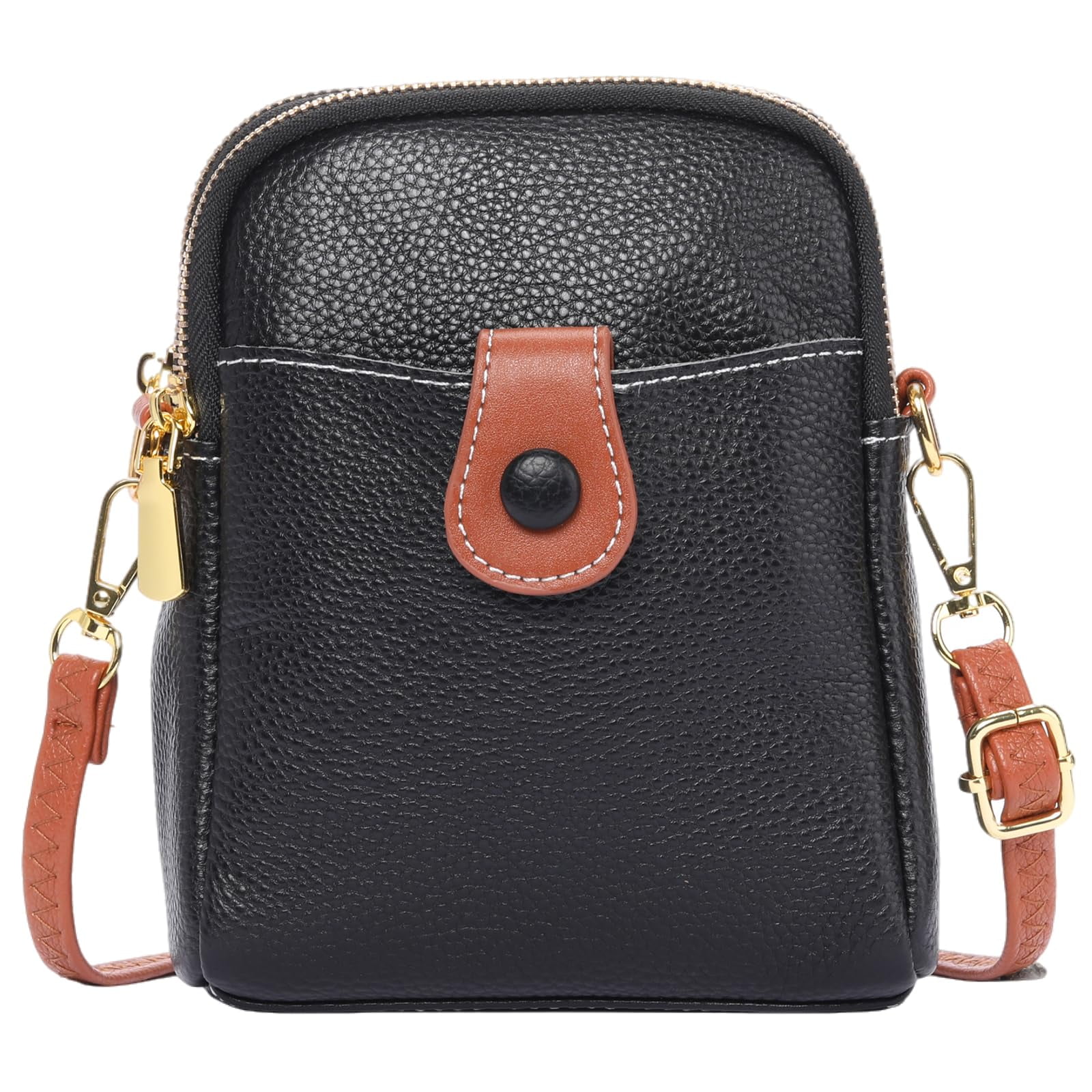 Madden NYC Women's Multi Zipper Barrel Bag, Black - Walmart.com