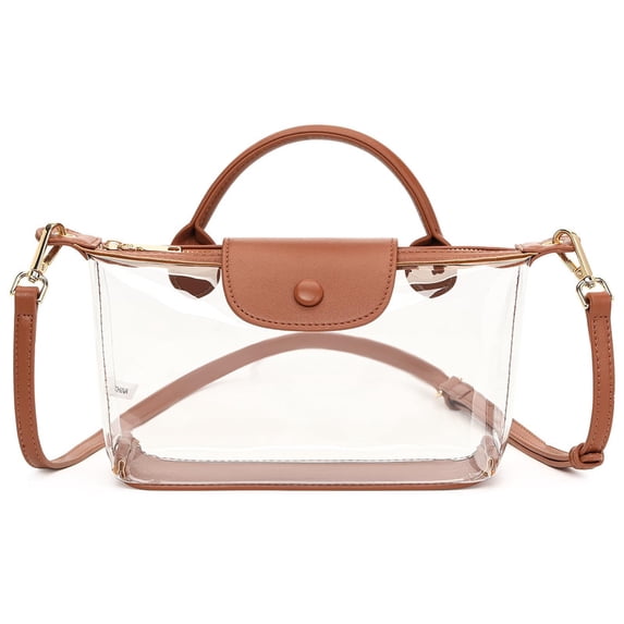 FALAN MULE Clear Crossbody Bag Stadium Approved with Adjustable Strap for Concerts and Sports Events