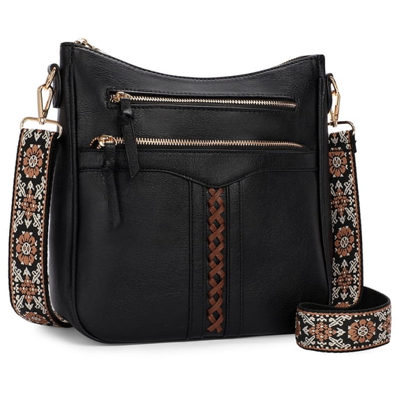 FALAN MULE Croosbody Bags for Women Leather Crossbody Purse Multi Pocket Shoulder Handbags