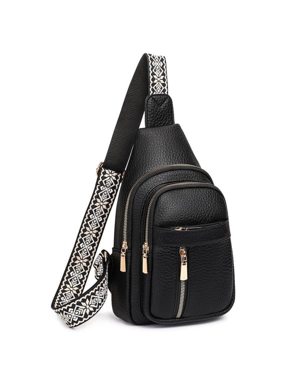 Crossbody Bags for Women Trendy Leather Sling Chest Bag Fanny Packs for Women
