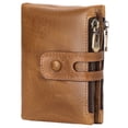 thumbnail image 1 of FALAN MULE Genuine Leather Wallet for Men Large Capacity Men Wallets RFID Blocking ID Window Card Case with Zip Coin Pocket, 1 of 7