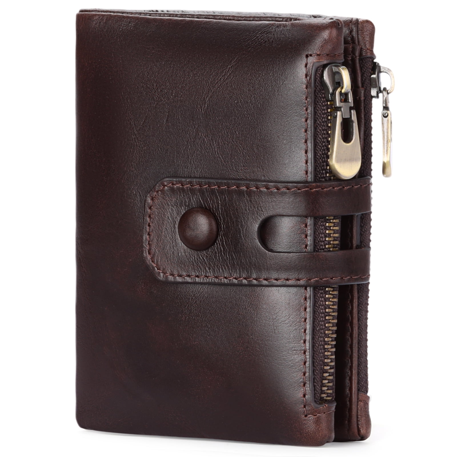 Slim Thin Men's Wallet - Genuine Leather RFID Blocking
