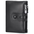 thumbnail image 1 of FALAN MULE Genuine Leather Wallet for Men Large Capacity Men Wallets RFID Blocking ID Window Card Case with Zip Coin Pocket, 1 of 7