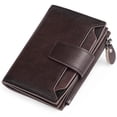 thumbnail image 1 of FALAN MULE Minimalist Wallet for Men Leather RFID Blocking Coin Purse Bifold Card Holder, 1 of 7