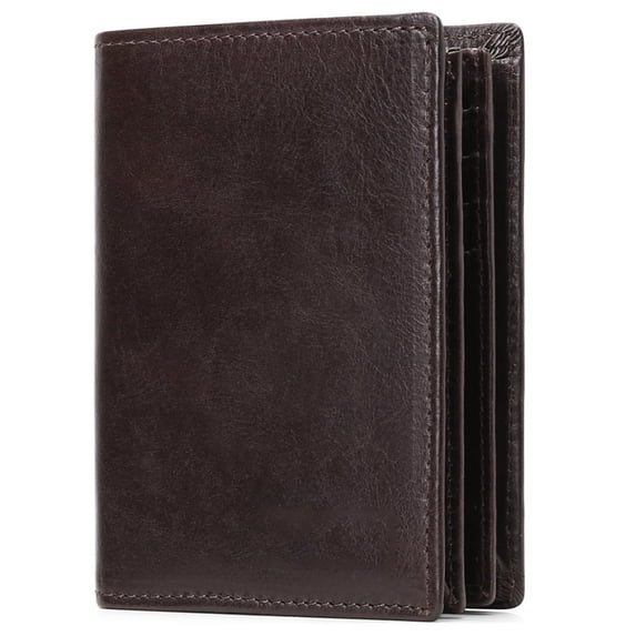 FALAN MULE Minimalist Wallets for Men Genuine Leather Bifold Wallet RFID Blocking Card Holder