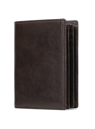 Men's Bifold Leather Wallet with a secret pocket 