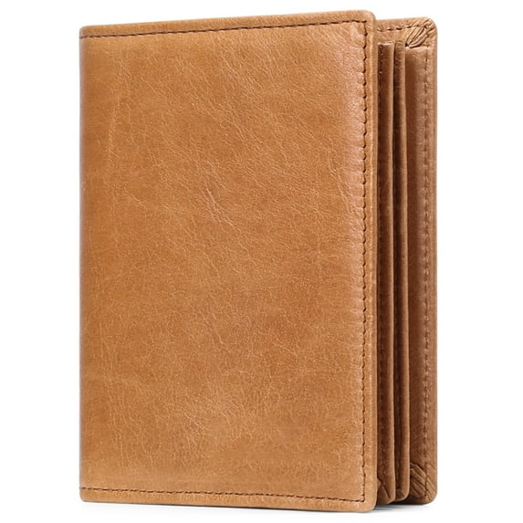FALAN MULE Minimalist Wallets for Men Genuine Leather Bifold Wallet RFID Blocking Card Holder