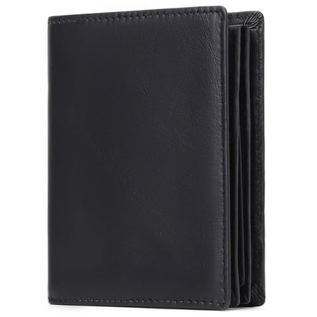 FALAN MULE Minimalist Wallets for Men Genuine Leather Bifold Wallet RFID Blocking Card Holder