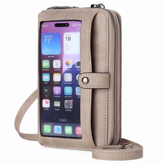 FALAN MULE Phone Purse Crossbody Bags for Women Small Travel Wallet Touch Screen RFID Blocking