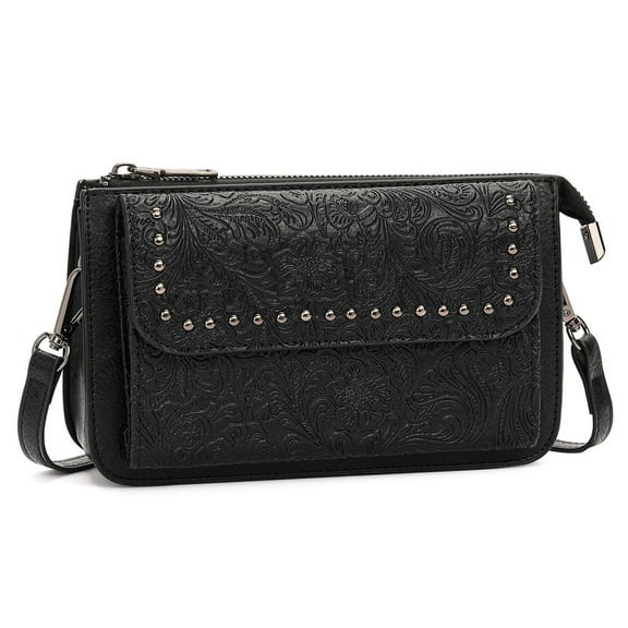 FALAN MULE Small Crossbody Bags for Women Vegan Leather Cell Phone Purse with Adjustable Strap