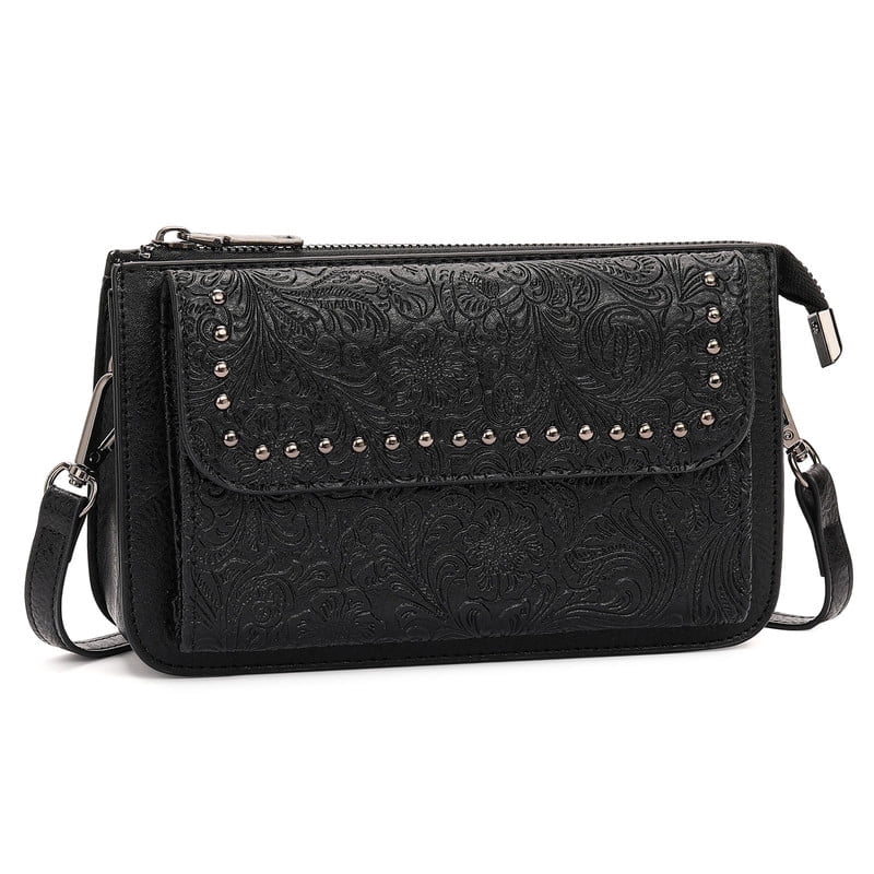 FALAN MULE Small Crossbody Bags for Women Vegan Leather Cell Phone Purse with Adjustable Strap