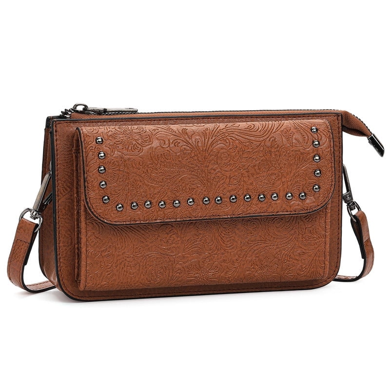 FALAN MULE Small Crossbody Bags for Women Vegan Leather Cell Phone Purse with Adjustable Strap