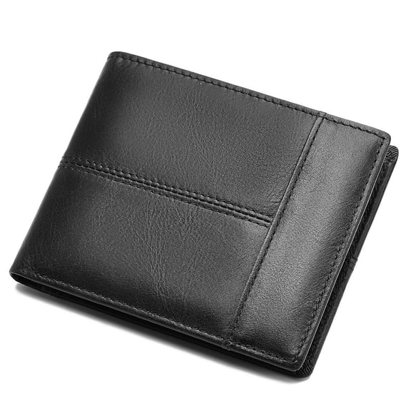 FALAN MULE Mens Wallet Genuine Leather RFID Blocking Large Capacity Trifold Wallet for Men with 13 Card Holders
