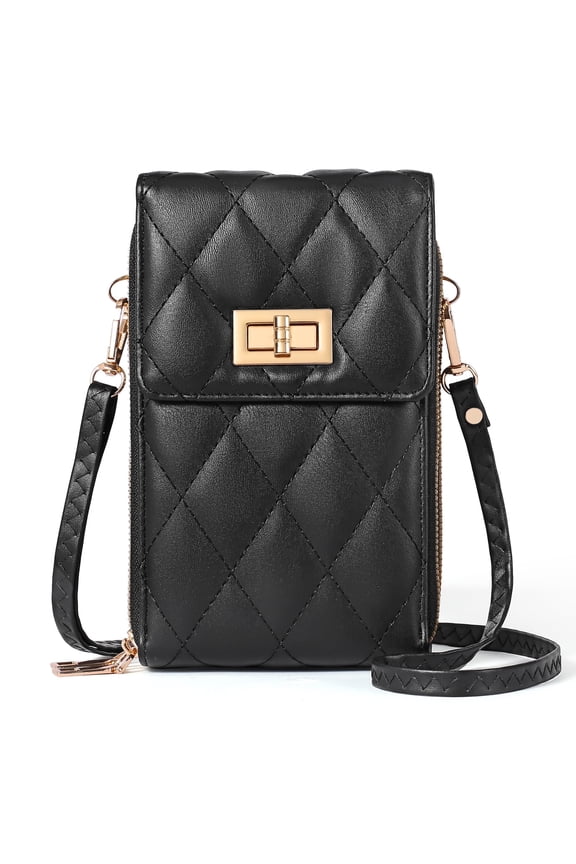 Small Cell Phone Crossbody Bag Purse for Women, Lady Leather Wallet Purse