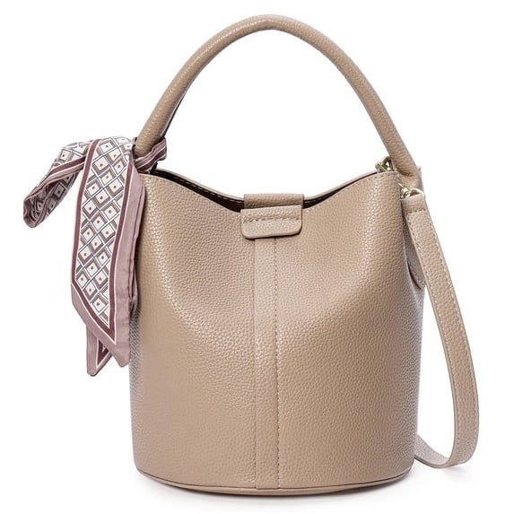 FALAN MULE Small Crossbody Bag for Women Vegan Leather Mini Bucket Handbags Shoulder Purse