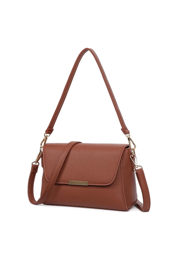 Small Crossbody Bag for Women Leather Shoulder Purse Lightweight Handbag with Adjustable Strap