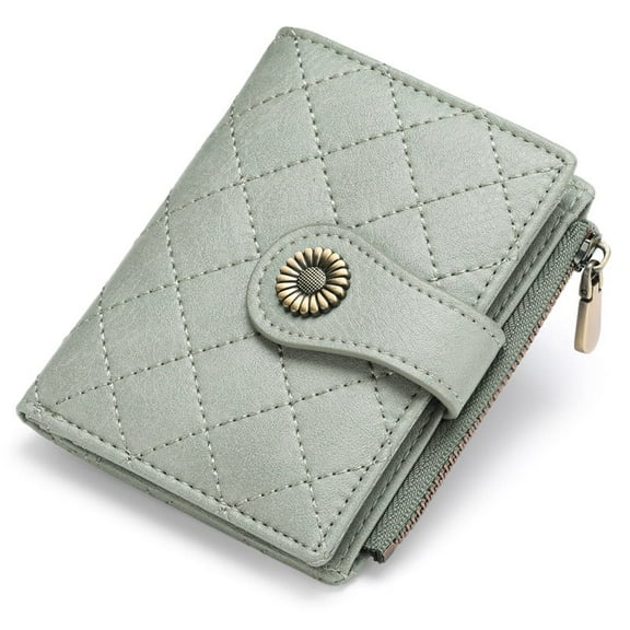 FALAN MULE Small Wallet for Women Bifold RFID Blocking Card Holder Leather Wallets with Zipper Coin Pocket