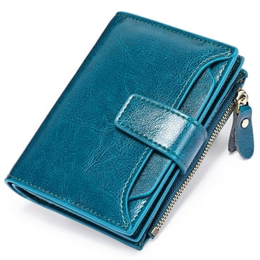 Sendefn Small Women Wallet Genuine Leather Bifold Purse RFID Blocking ...
