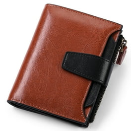 FALAN MULE Women s Genuine Leather Small Wallet Bifold Card Holder with RFID Blocking Coin Purse Walmart